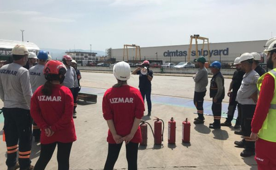 Büyükşehir İtfaiye eğitim verdi