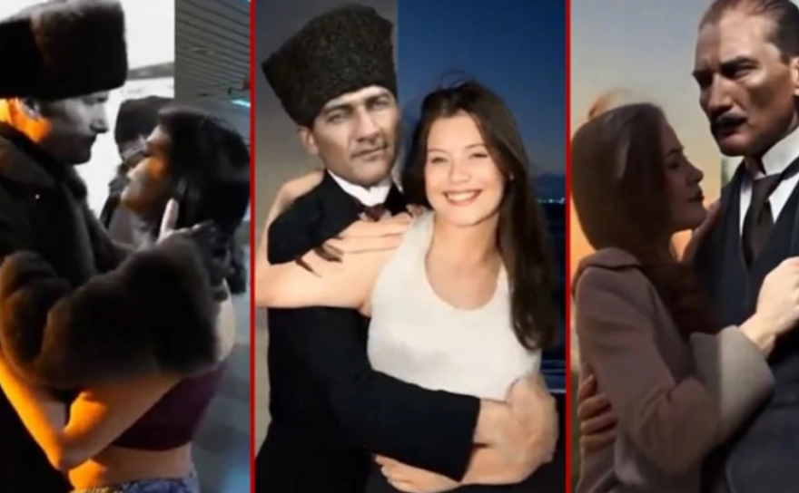 Atatürk, sizin oyuncağınız değil, TikTok'taki bu rezil akıma derhal son verilsin!