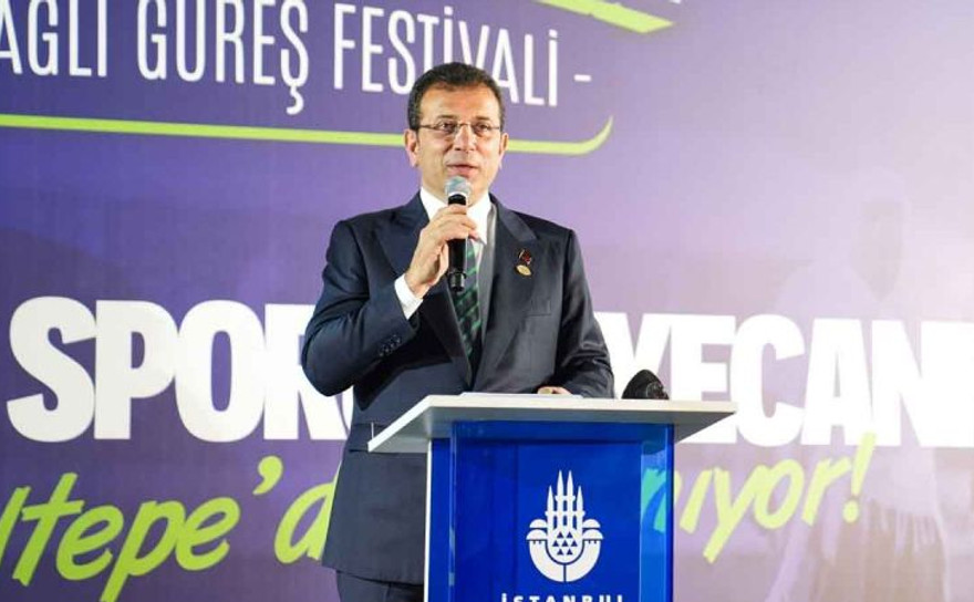 İmamoğlu, Ulugazi Yağlı Güreşleri Ödül Töreni'ne katıldı