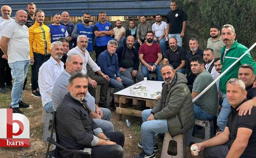 Başkan Akyüz’den Tarkett grevindeki işçilere destek