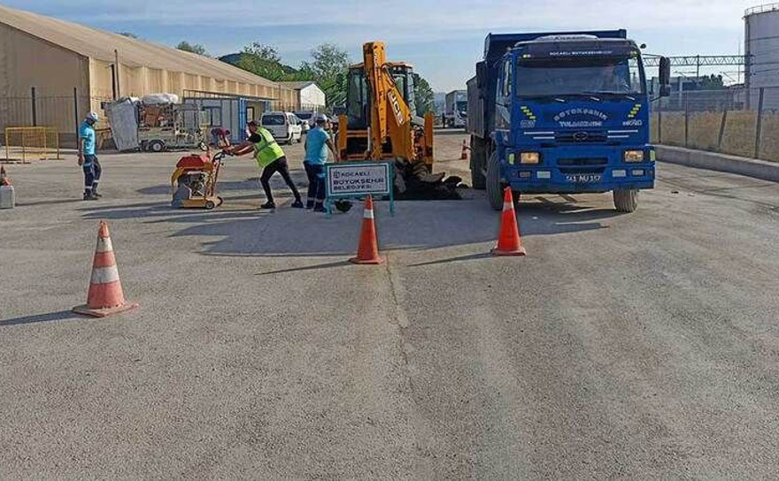 Kocaeli’de muhtemel kazanın önüne geçmek için çalışıyorlar