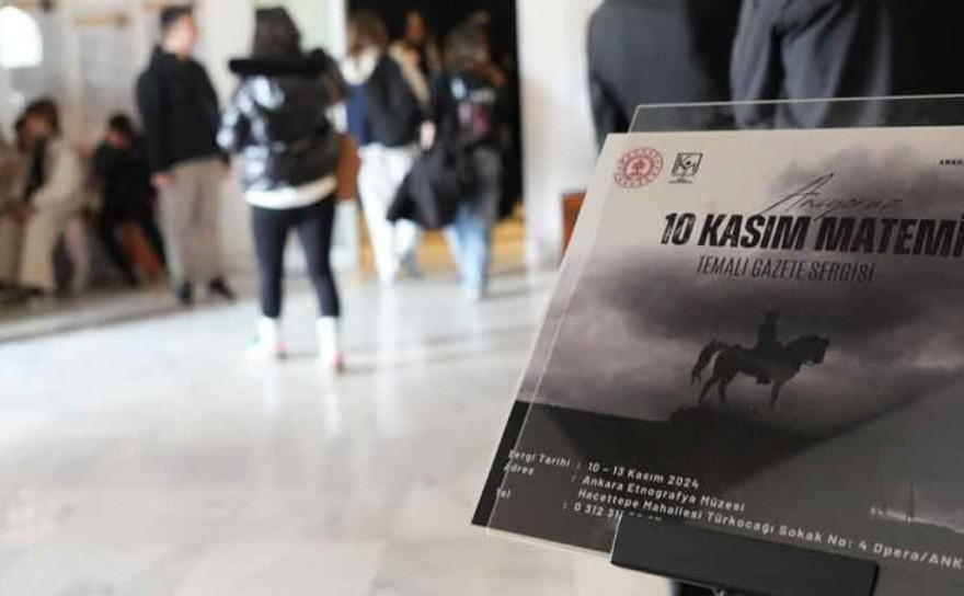 ‘10 Kasım Matemi' sergisine yoğun ilgi