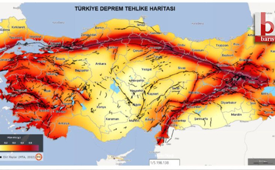 Türkiye’de ‘Deprem Tehlike Haritası’ aktif değilmiş!