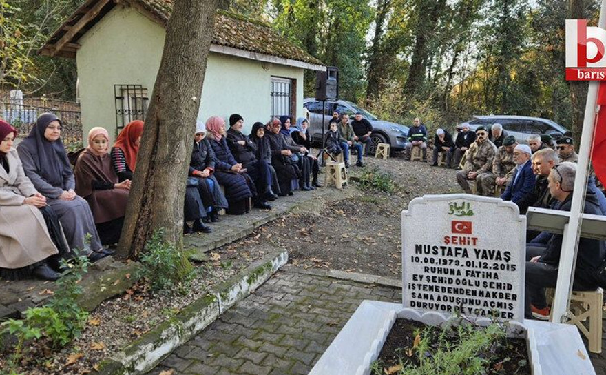 Yüksekova şehidi Kocaeli’de kabri başında dualarla anıldı