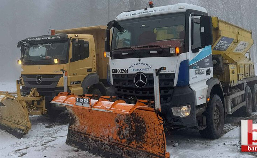 Meteoroloji Kocaeli’yi uyardı! Büyükşehir’de karla mücadeleye hazır