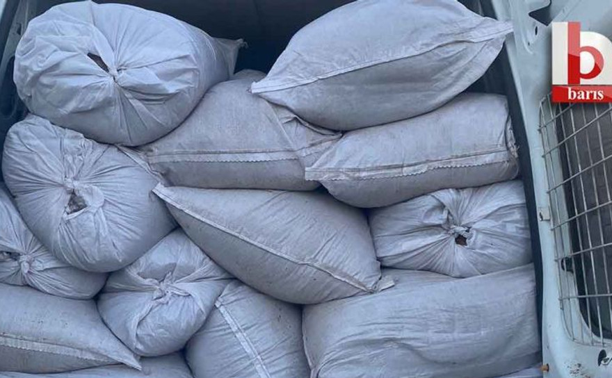 Durdurulan araçta 1600 kilo tütün ele geçirildi