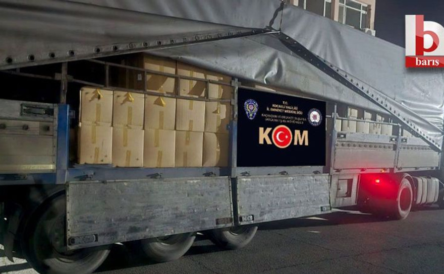 Kocaeli 5 ton 250 kilogram kaçak pipo tütünü ele geçirildi!