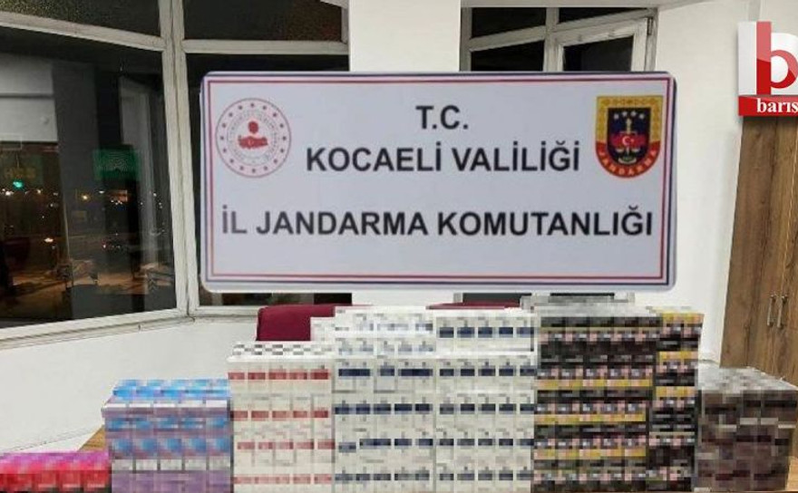 Kocaeli'de 512 karton kaçak sigara yakalandı!