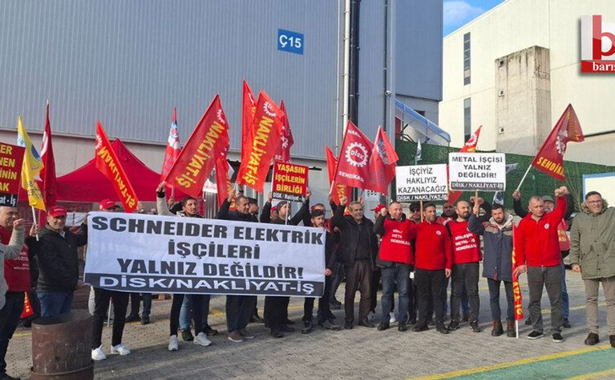 Nakliyat-İş’ten grevdeki işçilere destek ziyareti