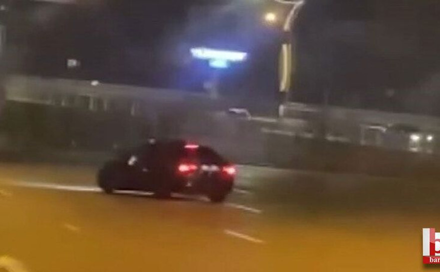 Kocaeli'de iki kişi drift atarken polise yakalandı