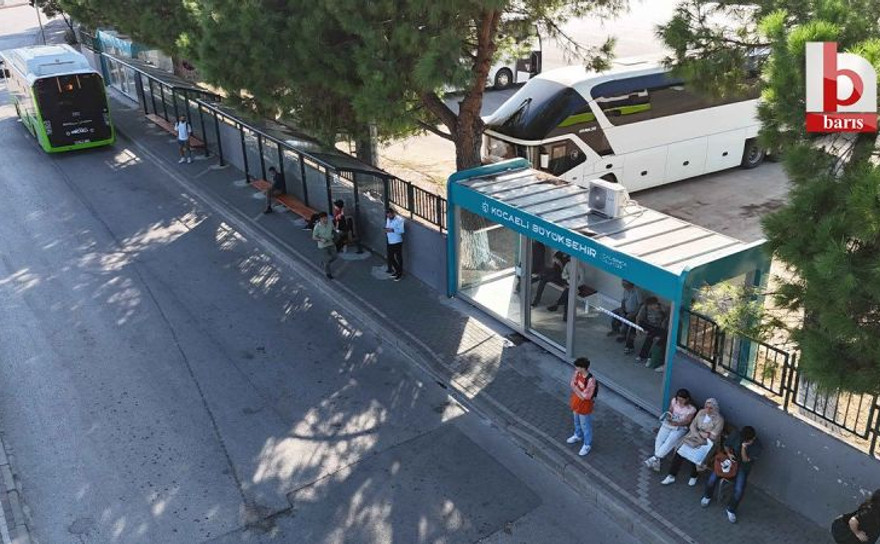 Kocaeli'de duraklar da konforlu: 1 yılda 223 yeni kapalı durak