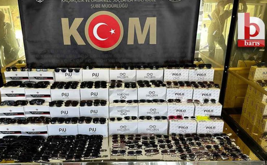 Kocaeli'de 169 bin gümrük kaçağı güneş gözlüğü yakalandı!