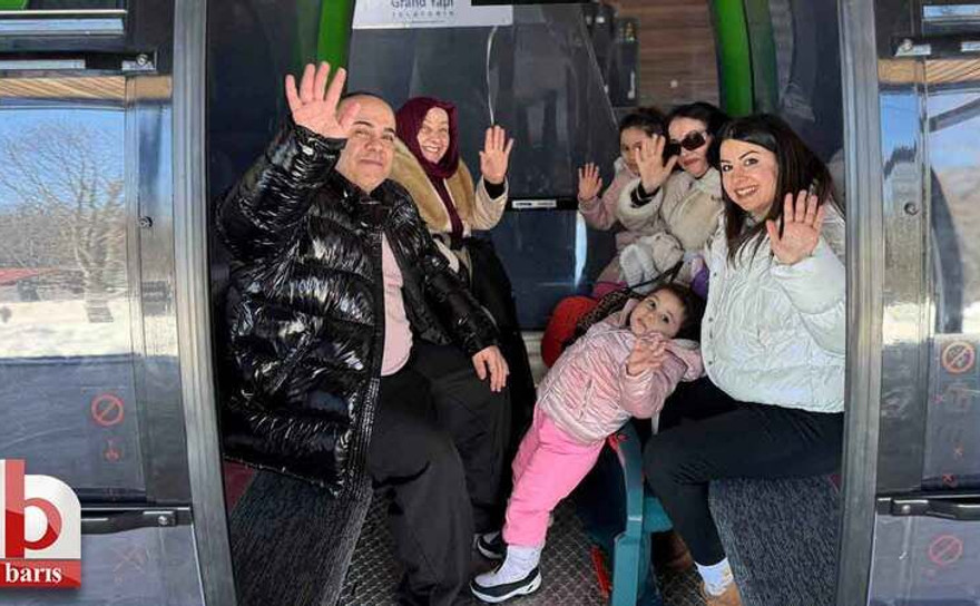 Kocaeli’de aileler tatilde teleferiği tercih etti