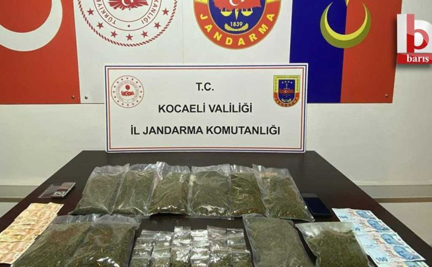 Darıca’da uyuşturucu operasyonu: 4 kilo uyuşturucu ile jandarmaya yakalandı!