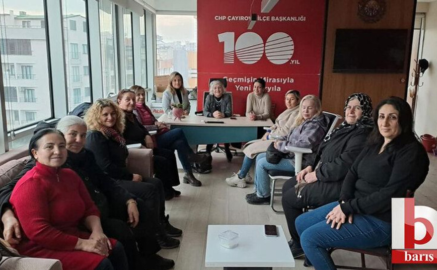 CHP’li kadınlar Emine Özcan’ın tecrübelerini dinledi