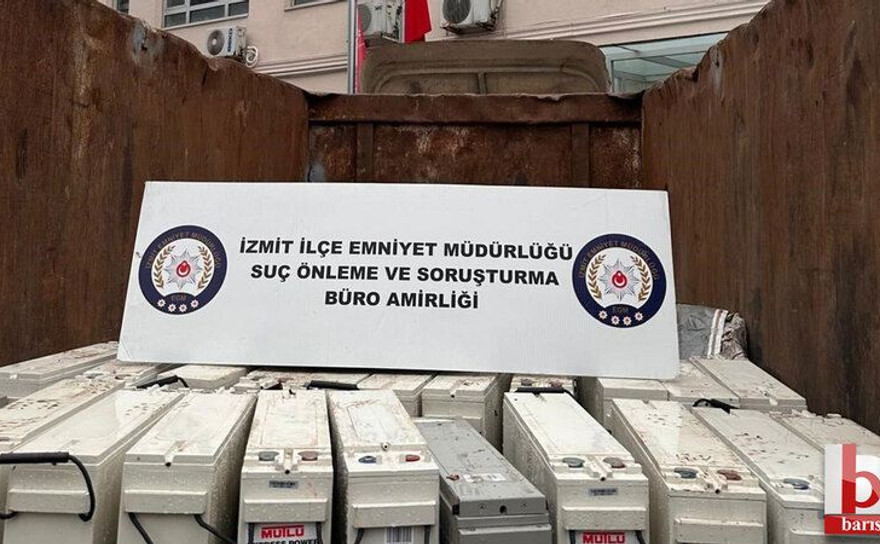 Kocaeli'de 1 milyon 300 bin liralık akü çalmıştı, tutuklandı