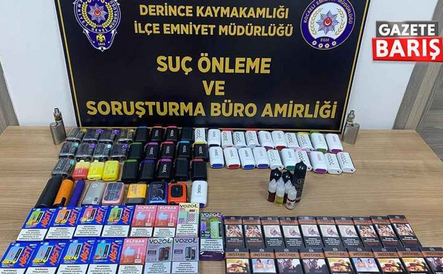 Kocaeli'de kaçak sigaralar bakın nerede yakalandı?