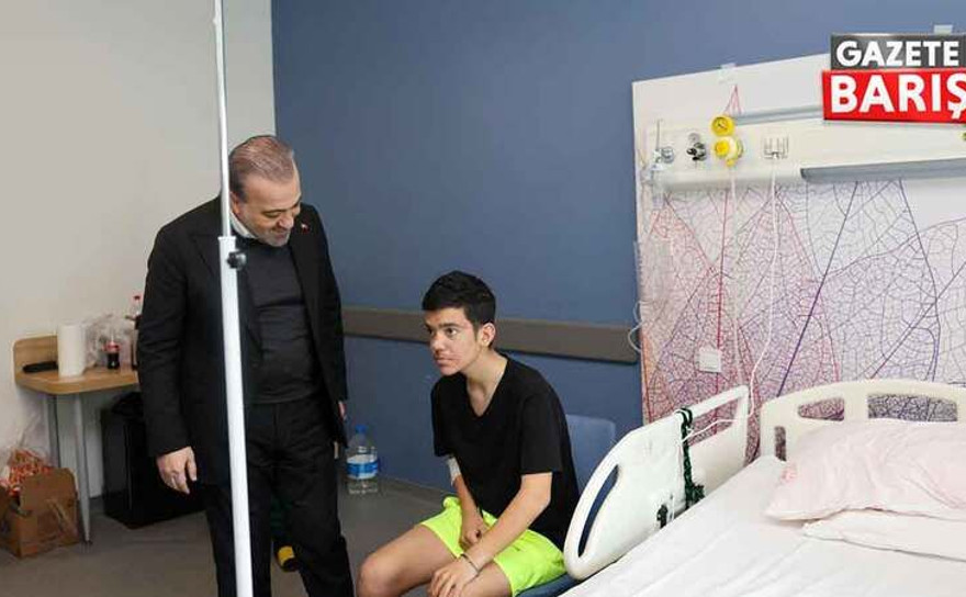 Şahin Talus’tan Efe’ye moral ziyareti