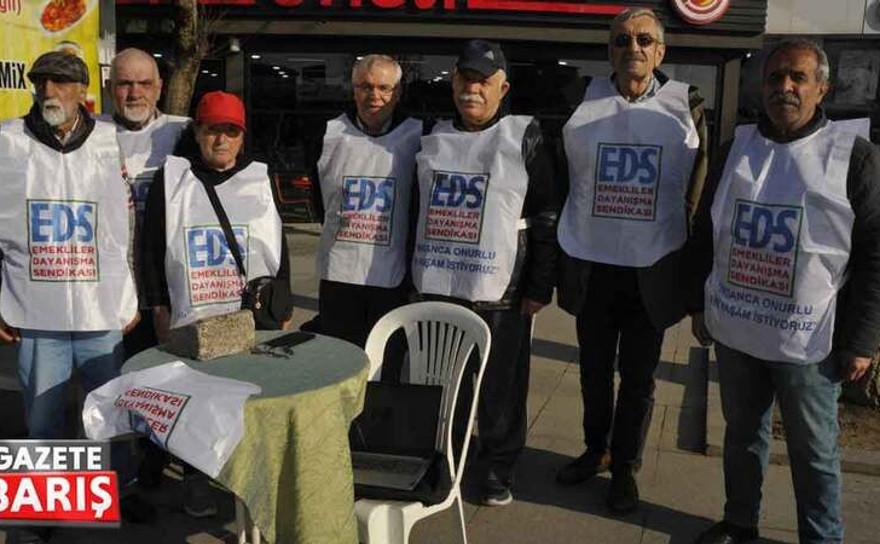 Gebze emekliler bayram ikramiyesine tepki gösterdi