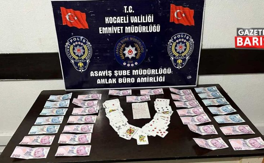 Karamürsel’de kumar baskını