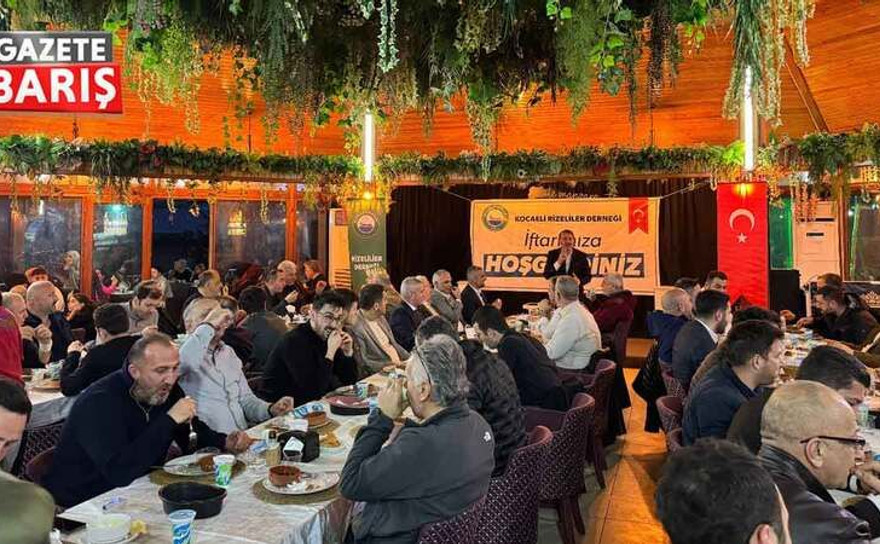 Kocaeli'deki Rizeliler iftarda buluştu