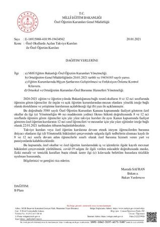 'Yüz yüze eğitim' açıklaması O tarihte başlayacak!