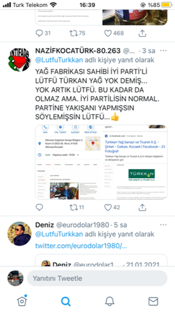 Türkkan’ı ayçiçek yağı dediğine pişman ettiler