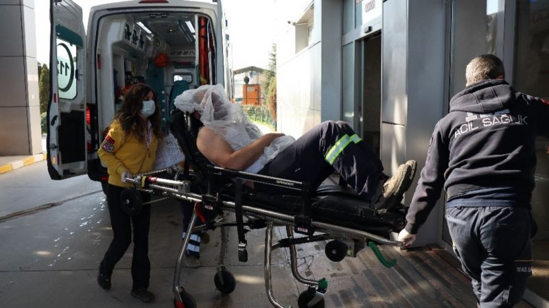 Kocaeli'de limanda patlama, 1 işçi yaralandı