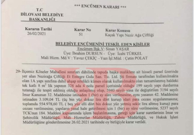 Türkkan’ın çiftliği bu kez yıkılıyor mu?