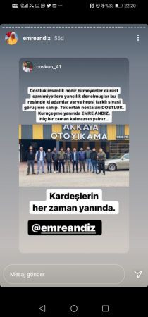 Gençlerden Andız’a destek yağdı