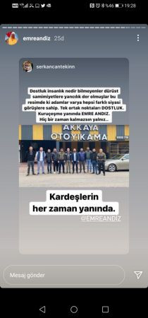 Gençlerden Andız’a destek yağdı