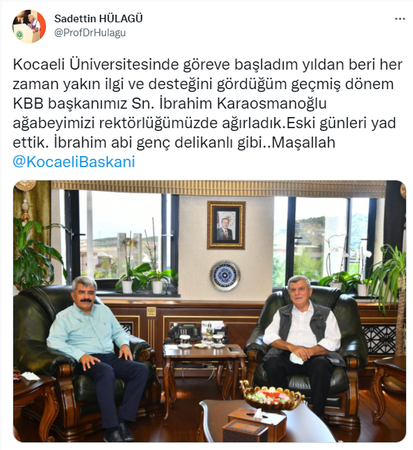 Hülagü’den Karaosmanoğlu’na: Genç delikanlı gibi