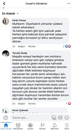 Mahalleli muhtara sahip çıktı