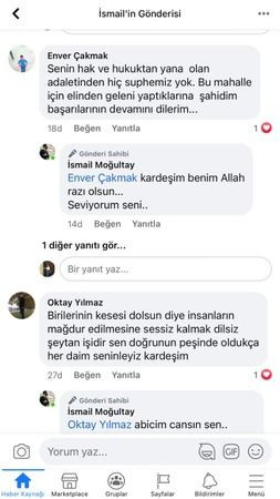 Mahalleli muhtara sahip çıktı