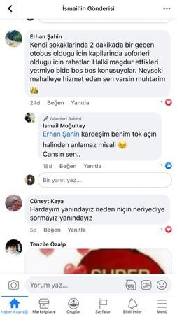 Mahalleli muhtara sahip çıktı