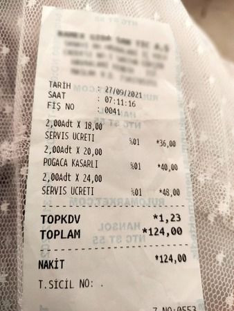 4 poğaça, 2 kolaya, 124 lira hesap!