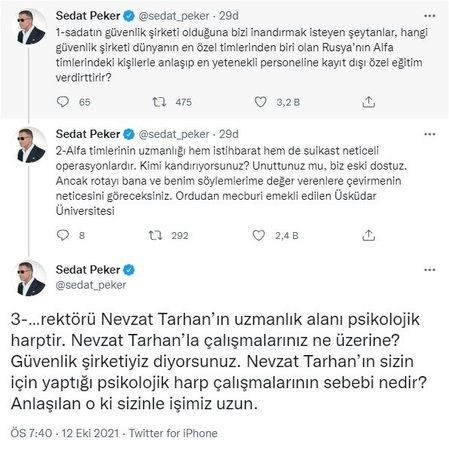 Sedat Peker’den korkunç iddia!