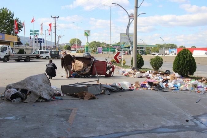 Taksi petrol istasyonuna daldı: 1 ölü!