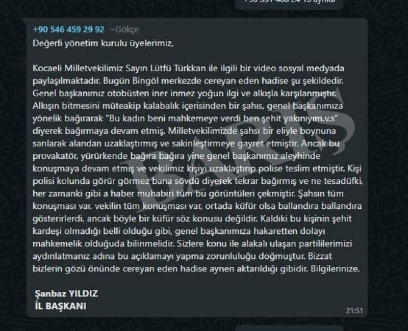 Hangisi doğru? Basına başka partiliye başka açıklama!