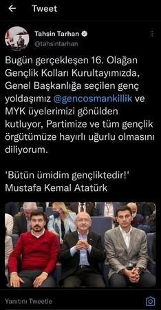 Tarhan, MYK’ya giren Arduç’u görmezden mi geldi?