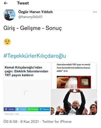 Yıldızlı TRT payının kaldırılmasını böyle paylaştı: Giriş-Gelişme-Sonuç
