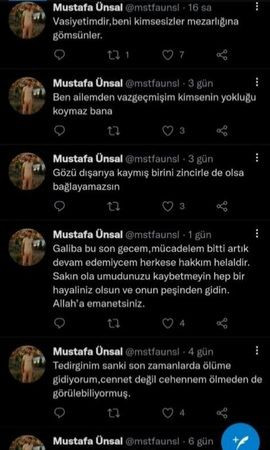 İntihardan önce yazdıkları yürek sızlattı