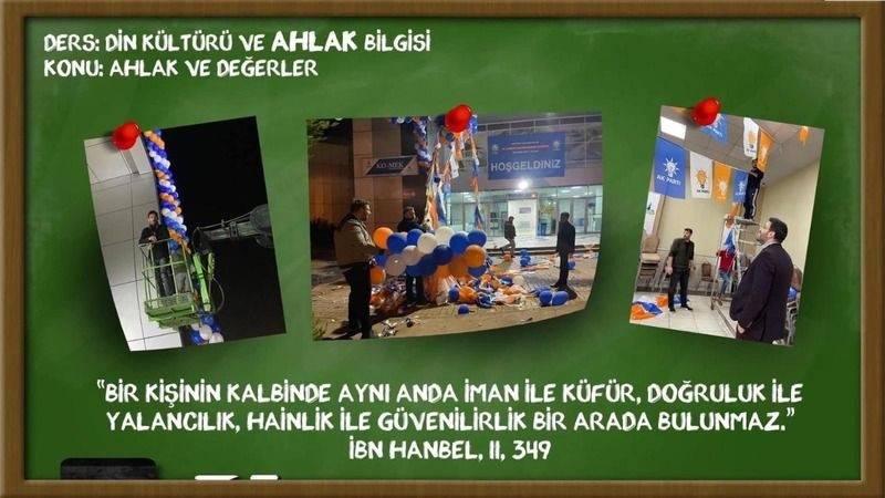 AKP’li başkandan İYİ Partili başkana ahlak dersi!