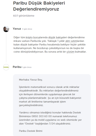 Paribu’da düşük bakiyeler nasıl kurtarılır?