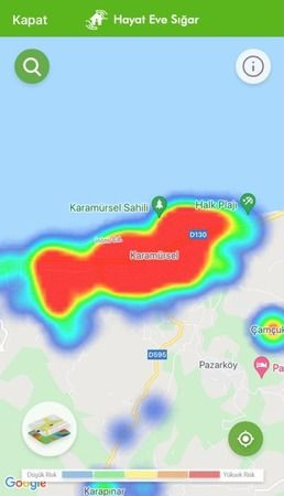 Kocaeli haritası bakın ne durumda?