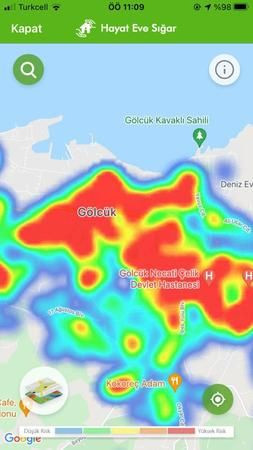 Kocaeli haritası bakın ne durumda?