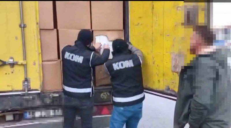 Kocaeli'de 14 milyon 300 bin kaçak makaron ele geçirildi