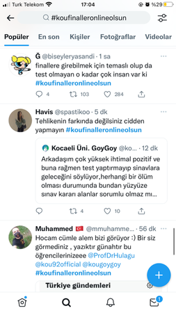 Kocaeli Üniversitesi Twitter’ın gündemi oldu!