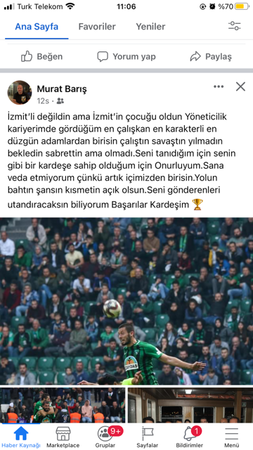 Kocaelispor eski yöneticisinden manidar paylaşım!