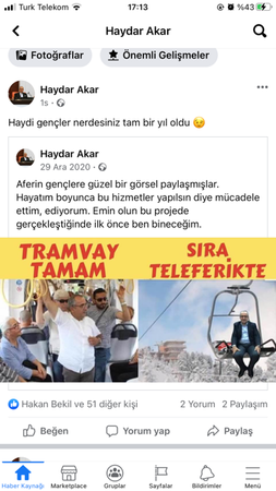 Gençlerin teleferik atışmasına Akar da dahil oldu